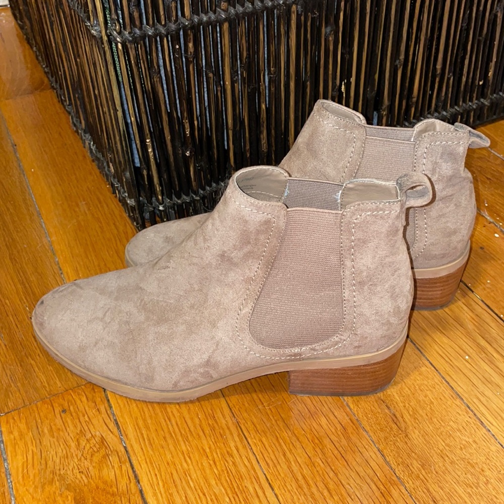 Tan ankle booties